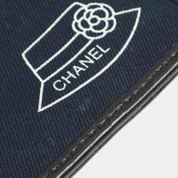 Pre Owned Chanel Black Canvas Icon Chain Handbag