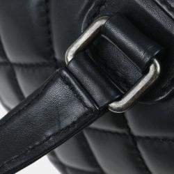 Pre Owned Chanel Black Calfskin Wild Stitch Handbag 