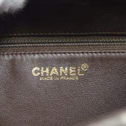 Chanel Grey Velvet Coco Top Handle Bag