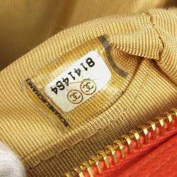Chanel Scarlet Calfskin Bowling Bag
