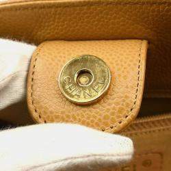 Chanel Beige Leather Petite Shopping Tote Bag