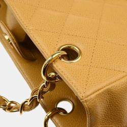 Chanel Beige Leather Petite Shopping Tote Bag
