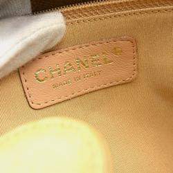 Chanel Beige Leather Petite Shopping Tote Bag