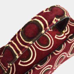 Chanel Bordeaux Velvet Coco Top Handle Bag