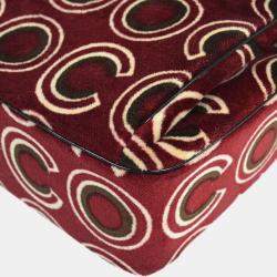 Chanel Bordeaux Velvet Coco Top Handle Bag