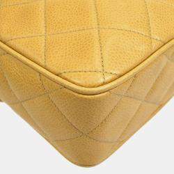 Chanel Beige Caviar Leather Shoulder Bag