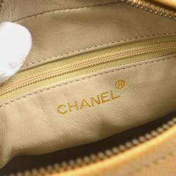 Chanel Beige Caviar Leather Shoulder Bag