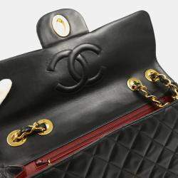 Chanel Black Lambskin Maxi Classic Flap Shoulder Bag