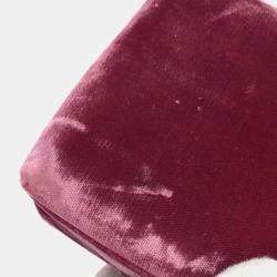 Chanel Pink Velvet Evening Bag