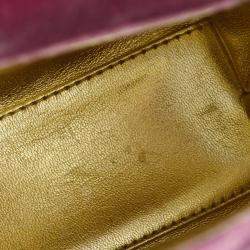 Chanel Pink Velvet Evening Bag