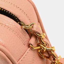 Chanel Pink Caviar Leather Camera Bag