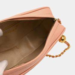 Chanel Pink Caviar Leather Camera Bag