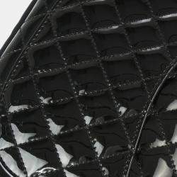 مملوكة مسبق�ًا Chanel Black Patent Leather Single Flap Shoulder Bag