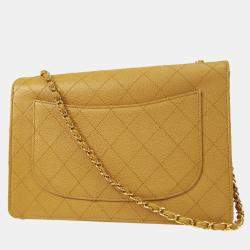 مملوكة مسبقًا حقيبة شانيل قلاب كلاسيك جامبو جلد عجل بيج عاتق