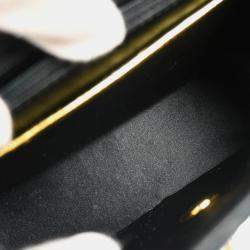 Pre Owned Chanel Black Satin Mini Classic Square Flap Shoulder Bag 