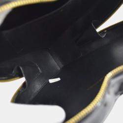 Chanel Black Patent Leather Heart Vanity Handbag