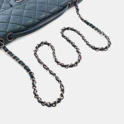 Chanel Green Medium Quilted Lambskin Citizen Flap