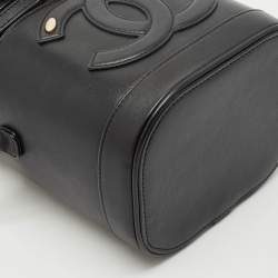 Pre Owned Chanel Black Leather CC Mania Vanity Bag