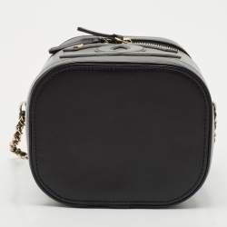 Pre Owned Chanel Black Leather CC Mania Vanity Bag