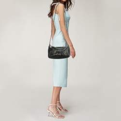 Chanel Black Leather Chain Signature Bag