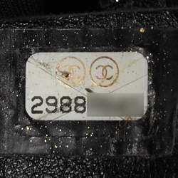 Chanel Black Leather Chain Signature Bag