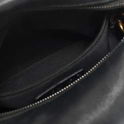 Chanel Black Leather Chain Signature Bag