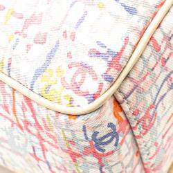 Chanel Multicolor Printed Canvas Clover Watercolor Tote