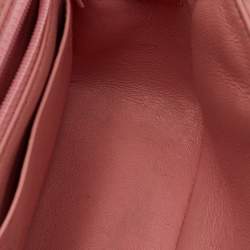 Pre Owned Chanel Pink Quilted Leather Mini Rectangle Classic Single Flap Bag