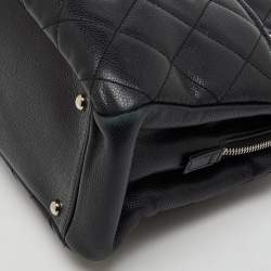 Chanel Black Quilted Caviar Soft Leather Medium Timeless Shopping Tote
