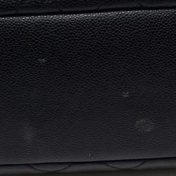 Chanel Black Quilted Caviar Soft Leather Medium Timeless Shopping Tote