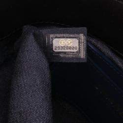 Pre Owned Chanel Black Mini Lambskin Elegant Chain Vanity Case