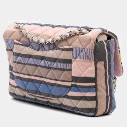 Chanel Multicolor Small Quilted Jersey Ocean Drive Flap