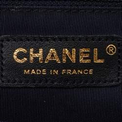 Chanel Navy Blue Quilted Leather New Medium Boy Flap Bag