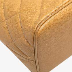 Pre Owned Chanel Brown Caviar Medallion Tote