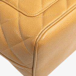 Pre Owned Chanel Brown Caviar Medallion Tote