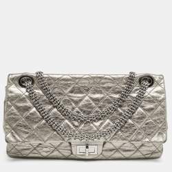 Chanel Metallic Quilted Aged Leather 228 Reissue 2.55 Flap Bag