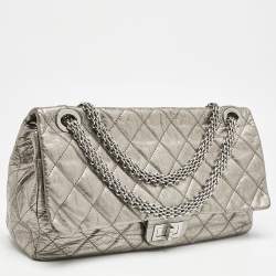 Chanel Metallic Quilted Aged Leather 228 Reissue 2.55 Flap Bag