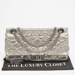 Chanel Metallic Quilted Aged Leather 228 Reissue 2.55 Flap Bag