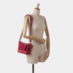 Pre Owned Chanel Red Small Tweed Gabrielle Crossbody