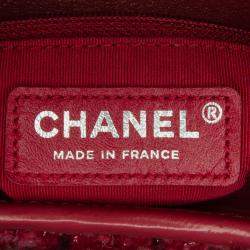 Pre Owned Chanel Red Small Tweed Gabrielle Crossbody