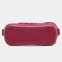 Pre Owned Chanel Red Small Tweed Gabrielle Crossbody