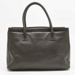 Chanel Choco Brown Leather Cerf Shopper Tote