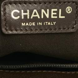 Chanel Choco Brown Leather Cerf Shopper Tote