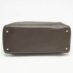 Chanel Choco Brown Leather Cerf Shopper Tote