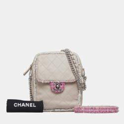 Chanel Pink Elegant Tweed Crossbody