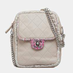 Chanel Pink Elegant Tweed Crossbody