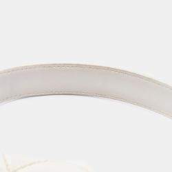 Chanel White Leather  Wild Stitch CC Coco Top Handle bag 