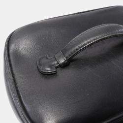 Chanel Black Leather Bicolole Vanity Bag
