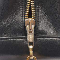 Chanel Black Chevron Lambskin and Jersey Shoulder Bag