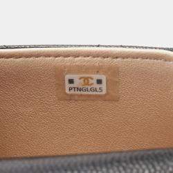 Chanel Black Leather Bar Clutch on Chain 